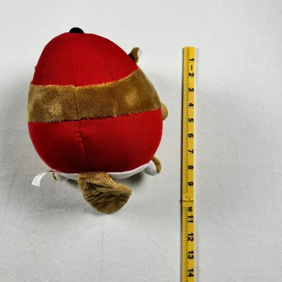 Buc-ees Beaver Plush Stuffed Animal Round Mascot Toy Jaag Red Hat Texas Souvenir - Picture 8 of 8